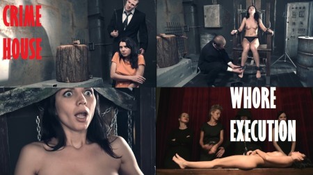 WHORE EXECUTION - WHORE EXECUTION
OUR NEW TYPE OF HORROR  ELECTRIC CHAIR DEATH!
Starring: Annabelle as a victim and  Hass, Kit, Evgeniy, Nata, Pola as executors
ONE MORE LEVEL! FULL HD, NEW CAMERA WORK. ITS GREAT ART-MOVIE FOR YOUR FETISH PLEASURE 

Fetish elements:
Striptease show (Annabelle is a professional striptease dancer)
Catching, terror, repressions, judgment, punishing 
Terror with different type of weapon 
Fear, Begging for life
Electric Chair step-by-step execution process: wearing sexy uniform of prisoner, listening the death warrant, forced stripping, wearing a chair, switching on the electric chair
Long (5 minutes of the clip) agony in electric chair with close-ups of face agony, twitching feet, slobber, swelling of the eyes, emotions, all body twitching and agonies, tongue off the mouth, knocking teeth. 
Pulling dead body off the electric chair and sacrifice it to the judge 
Putting on mask of death to dead face with death stare
Plot
The totalitarian sect morality advocates hunts people who behave dissolutely. They hunt prostitutes, go-go girls, striptease girls and so on. They send agents to fleshpots of Egypt to find libertines, then to catch them and execute.
Annabelle works in striptease club. She does her show, then goes to a restroom in furs over her naked body and she was caught by sects agents. They dragged her to their lair. 
The Sects lair is a castle with tortures camera, courtroom and execution area. Sectarians are rich people of high society who defend morality and recovered the pleasure of the court and the government. The Executioner is a man in a black suit and a leather mask. He longs massacre! He takes a knife, a hammer, a sword, a chain to torment the poor man to death. Poor Annabelle is sitting on the floor and waiting for fate. Shes crying and dreaming about sectarians let her go. 
But she listens her sentence  death! The executor strips her and seats to the electric chair. He bondages her to chair with special mountings and put on the lever arm. 
Oh, how long is Annabelles death. You will see her dying agony in every angle  full body views, close ups, agony, physiological details and aesthetic death fetishes.
After she is dead, the executor takes her body and carries it to the judge.
