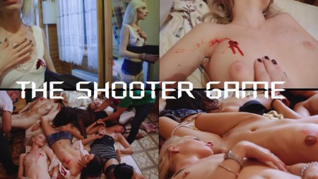 THE SHOOTER GAME - THE SHOOTER GAME
POV SHOOTING PC GAME IMITATOR
Starring: Annabelle, Luiza, Tora, Angelina, Christy, Hass, Marina and also Evgeniy, Kit, Anatoliy and Dmitriy
7 GIRLS SHOT DEAD!
This movie is made like POV shooting game. Two players are cleaning house from 7 fe,ale terrorist who killed houses owner. Gamer takes gun from every new victim, and also takes cash and other things with sounds and effects like in the game. 
They use different weapon:
Gins, revolvers, machinegunes. 
After the job they men take bodies to the room. You can see 7 girls bodypile in sexy clothes and then nude bodypole.