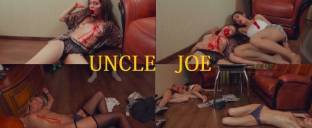 UNCLE JOE - UNCLE JOE

NEW MODELS: NADYA AND LU
NEW ACTOR: ALEX
Starring: Lu, Luiza, Nadya, Pola, Evgeniy, Alex, Anatoly

FAMILY IS SHOT BY THEIR CRAZY UNCLE
Father, Mother and two sisters are shot by uncle during traditional breakfast
TABOO, FAMILY THEME, BRUTAL MASSACRE


Contains brilliant erotic horror scenes: 
Mother is shot three times in her tit
Daughter is crying near dead mother and she is shot two times to her breast
Sister is forced to strip by brother and uncle and shot
Father is symbol beheaded by gun shit
Uncle and nephew scoff shot family

BLOODY    CYNICALLY    EROTIC
Plot
Welcome to the casual breakfast of grotesque patriarchal family. Father is giving spoons to his kin: sexy stupid wife, idiot-son, college-student daughter and  the elder daughter � manager assistant. The father is the head of the family. Suddenly his brother � Joe enters the living room. Joe is a crime element and  sociopath, who for a long time was  in jail and in a psychiatric hospital. Uncle Joe is rehabilitated and he asks his relatives for help him to start a new life. But his brother drove him away in the rude form. His wife and daughters said that Joe is ugly idiot. Jot couldn�t stand it, took the gun and shot to the father head. No head! Headless father�s corpse was agonizing, when his fife and daughters  was crying in panic touching the ugly corpse of their benefactor, Alfa Dog and Archi Father. No more support and sponsorship.  No more protection and leadership. Joe forced  relatives to throw daddy�s corpse from the window like rubbish. 
Hoe shoots his brother�s wife to her tit. She slowly died in terrible agony. Blood was from her mouth and three holes. The daughter was suffering near her dead leggy mum with emotional death stare and was shot two times. Dead daughter fall to the floor near her dead mum. Elder sister  fall to her knees and started to beg Joe for life. But her brother sided Joe. He told that always respected his Uncle while all others put him on the cross. Nephew told that his �good girl sister� teased him in the childhood and it she never closed the door in her bedroom when she changed clothes. Men forced her to strip, to show her sexy body last time. She stripped and was only in her black sexy pantyhose when she was shot twice by Uncle Joe.  After twitching in agony blonde girl died. 
Nephew strewed corpses of  his  loved ones with  traditional cereal that eat every day. Joe fingered body of his nephews and his brother\'s wife. Helpless  loved and hated dead females with frozen horror on their sleek  faces. 
Joe, nephew and Joe�s girlfriend  left dead house to move to the South where cops couldn�t find them�

Fetish elements: 
Dialogue, Family conflict, Mother and daughter death situation. Father and daughter death situation, brother and sister death situation, shooting, blood, blood from mouth, taboo, ultra violation. 

Funny and Brutal, absurd and socially, sophisticated, deviant, unusual fetish splatter
So, one very high quality, surprising big-clip from a Crime House, which is becoming a tradition 

If you like please Check Out TV Shot, TV Killer, Crime and Punishment (Crime House store)
Note. It is only fiction adult horror movie fir fun. Crime House team respects institute of family and is opposed to violence and crime. All characters are 21 y.o. and more, all actors are adult. 
FIRST TWO DAYS PLACED IN DEADSEXYCLIPS  - SALE! REGULAR  PRICE IS 20$!
BE FIRST WHO SEE OUR NEW TALENTS IN THE TEAM. THEY ARE AVAILABLE FOR CUSTOM ORDERS! 
ALL INSTRUCTIONS ARE IN THE MOVIE