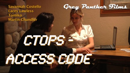 CTOPS  Access Code - Secret Agent Martin Chandler of the Counter-Terrorism Operations group is on the hunt for the new cell of CHAOS.   

First he must strangle Savannah into telling him where the Access Code for the headquarters is.  Then he must evade the sexy advances of Lacey Loveless, all in an effort to get to the big boss, Tomiko.  

He finally kills Lacey, who winds up spreadlegged with holes in her boobs, and finds Tomiko in her bath.  Multiple shots, culminating in a great headshot get the job done.  

A great sequel to the original CTOPS film!  (available on request.)