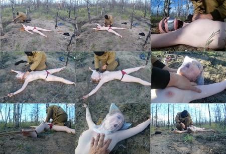 Severe death in the woods Full HD - Today he killed his next victim.....

Crucified the unfortunate girl on earth. 
And after much agonizing, strangled....