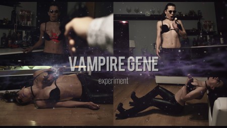 Vampire gene experiment - Two twin sisters were famous vampire hunters in group called Vox but one day they decided to take experimental injection with vampire gene from very old vampire. When members of the Vox found out about it they sent to them hunter to take care of this experiments.

elements: vampire, dhampire, stake, wooden stake, staking, staked, stake through the heart