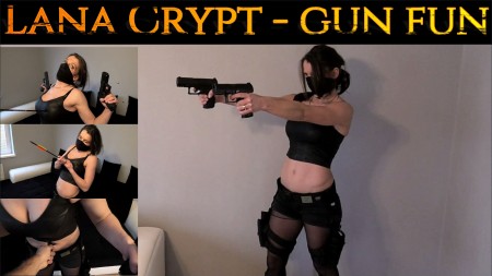 Lana Crypt  gun fun - 25 min. long video. Lana is getting her self in many situations where she thinks its easy to win but she end up loosing all over again and again.

17 scenes (shooting, arrowing, stabbing)

elements: shooting to belly, chest, head, stabing to belly neck, chest, arrowing to chest, lots of types of death scenes - short, longer, long, cocky Lana, tough talking, She thinks she cant loose.