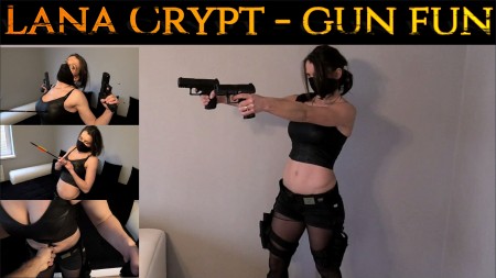 Lana Crypt  gun fun - 25 min. long video. Lana is getting her self in many situations where she thinks its easy to win but she end up loosing all over again and again.

17 scenes (shooting, arrowing, stabbing)

elements: shooting to belly, chest, head, stabing to belly neck, chest, arrowing to chest, lots of types of death scenes - short, longer, long, cocky Lana, tough talking, She thinks she cant loose.