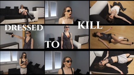 Dressed to kill - Sisters stole from the boss.

Boss found out and hired the best hitwoman in town to kill em.

She killed em with 2 head shots but the boss betrayed her and sent a hot lead to her left breast.


elements: shooting, shots, sound effect, sniper, 2 head shots, 1 breast shot/heart shot, blood, bloody, bleeding, vomiting blood from mouth, 2 insta kills, 1 long death scene, moving crosshair, flying bullet, fake blood, digital blood, speaking in English