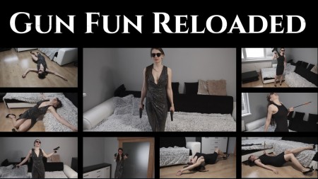 Gun Fun Reloaded - 17 minutes long "gun fun video'"

- 2 outfits

- high heels

- no bra

elements: shooting, POV shooting in one scene, chest shots, heart shots, breasts shots, belly shots, digital blood only, one scene with arrow shot, one scene dead meat shots