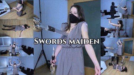 Swords maiden - 3 death scenes in one video.

It is "sword fun" video.

elements: sword fighting/duel, stabbing by sword to the belly and chest, deflect bullets by swords, dual wielding, shot to chest by revolver, sound effects, bullet wounds effect, digital blood, fake blood, male vs female
