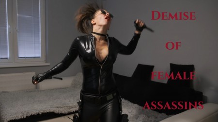 Demise of female assassins - Gun fun video of female assassins loosing their lifes in final gun fights with new digital blood effects. (digital blood only)

3 different outfits

many heroic death scenes

chest shots, belly shots