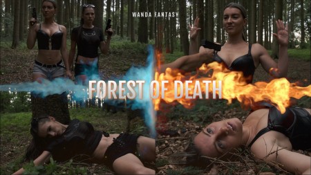 Forest of death - Roxana and Wanda have entered the famous forest of death. 

Few different stories but same outcome for unlucky spy-girls.

elements: shot, gunfight, shooting, snuff, deathscenes, heart shot, belly shot, dying, dead woman