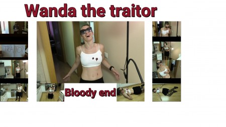 Wanda the traitor - She is a traitor and she gets what she deserves, two bullets to the heart.

elements: shooting, shots to the breast, shot to the heart, fake blood, digital blood