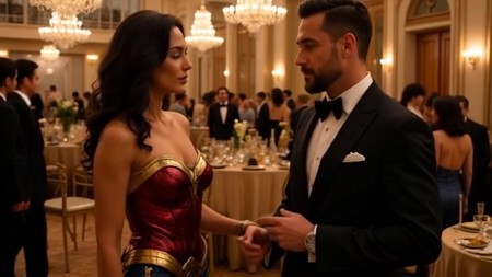 Wonder Woman Electrocuted on her Armpits