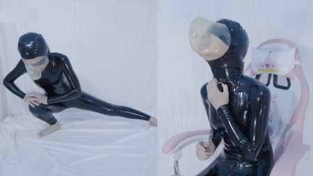 Xiaomeng Anaerobic Exercise and Rest Part 2 - The effect of the last anaerobic exercise and rest was very good, so Xiaomeng is planning to do an anaerobic exercise again. Putting on her latex catsuit and breathplay hood, taking a few deep breaths through the small breathing hole, Xiaomeng got the hole blocked and her exercise started. This time she performed high knees, side lunges and lunge stretch. Again, it didnt take long before Xiaomeng really need a rest, but she chose to have an anaerobic orgasm with a vibrator first
After that, several rounds of anaerobic rest were taken with a timer of about 2 minutes to 2 minutes 30 seconds. Sometimes Xiaomeng was in a very good state, and she can even continue to rest after the countdown is over. Sometimes she was in a very bad state and cannot hold on after only 1 minute, maybe because she didnt take a good breath before closing her breathing hole
When do you think will be the next anaerobic exercise?