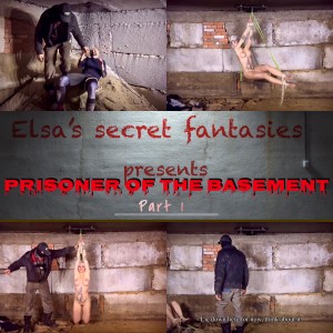 Prisoner of the basement p1Full HD - The poor Elsa is kidnapped by an unknown tormentor and dragged into a frozen basement. There he hangs her on a hook by her hands, undresses her, ties her up and makes her suffer from hanging in the air for a long time. The tormentor likes to look at Elsa's suffering. Then he takes out a whip...